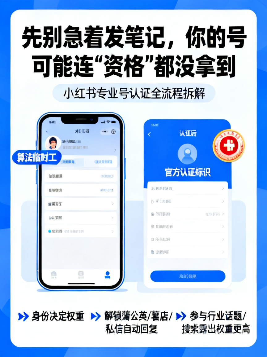 小红书专业号认证全流程与资料准备清单