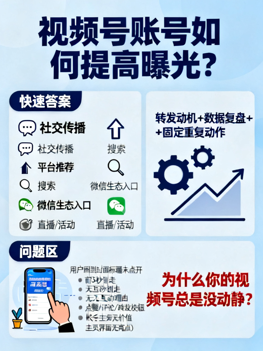 视频号账号如何提高曝光？