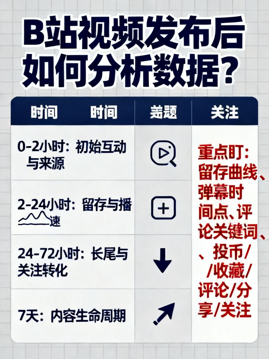 B站视频发布后如何分析数据？