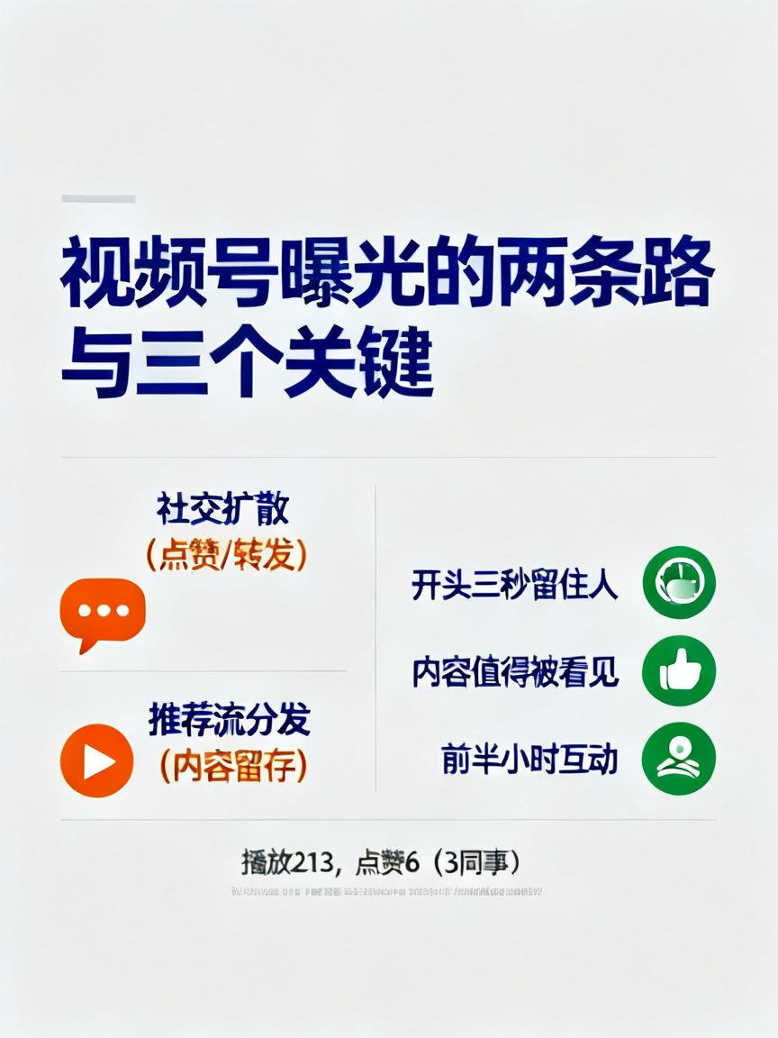 视频号如何提高视频曝光？